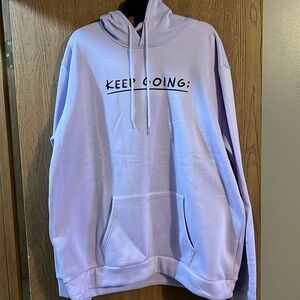 Purple mental health awareness hoodie. Never worn size 4xl